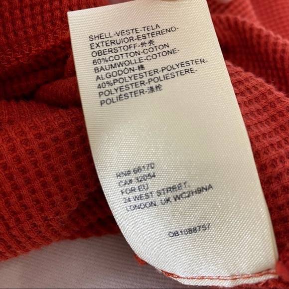 ANTHROPOLOGIE Burnt Orange Oversized Waffle Knit Pullover Top - Picture 8 of 8